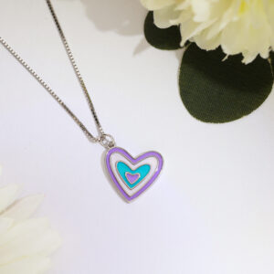 Candy Heart Baby Pandent/ With Chain