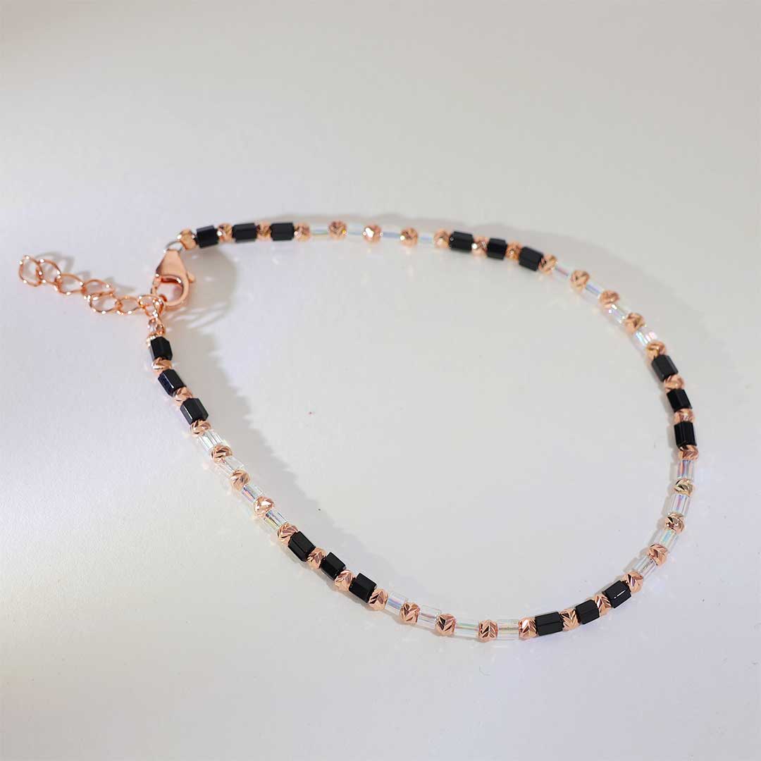 Classic Black Bead Baby Bracelet - Image 2