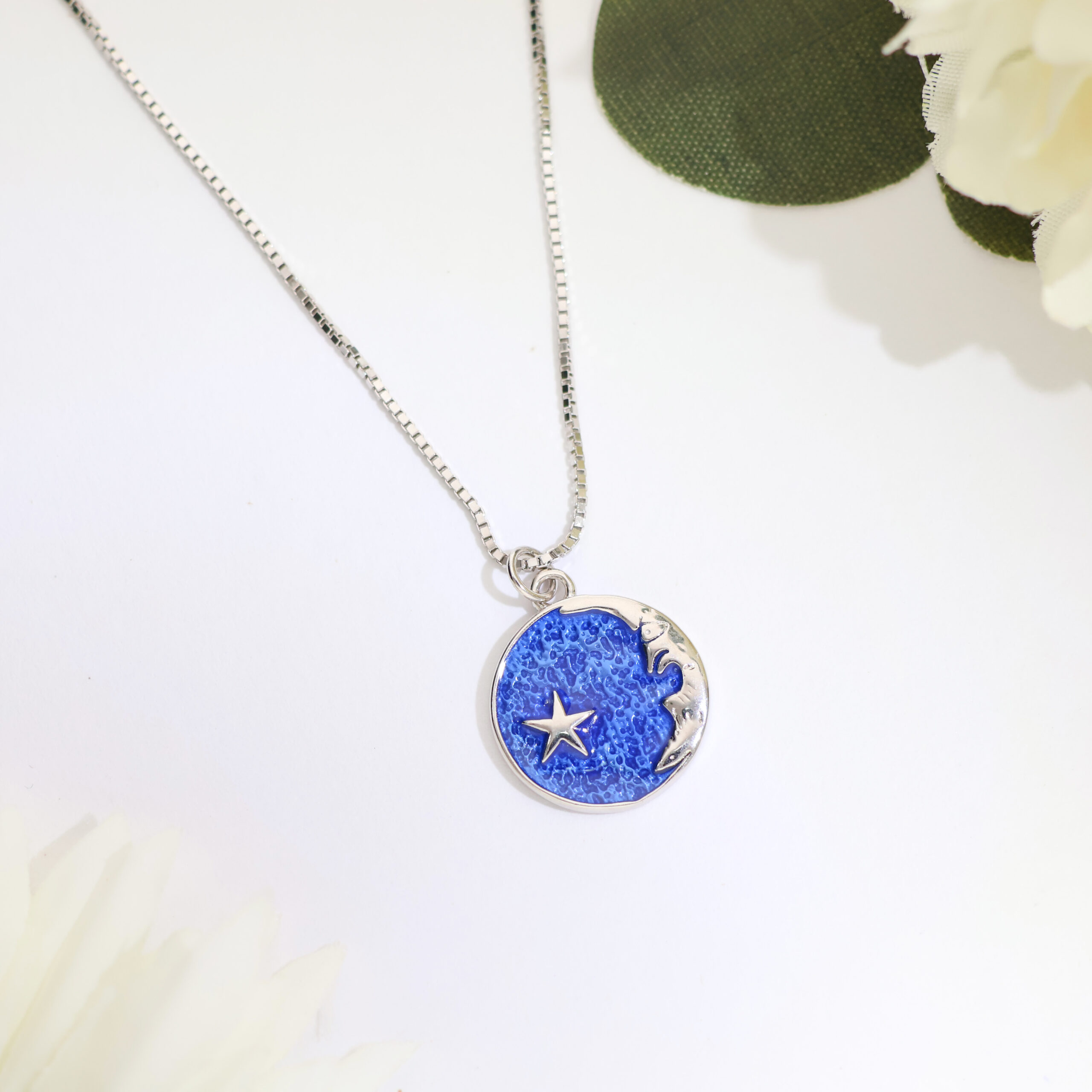 Blue Night Sky Baby Pandent/ With Chain - Image 5