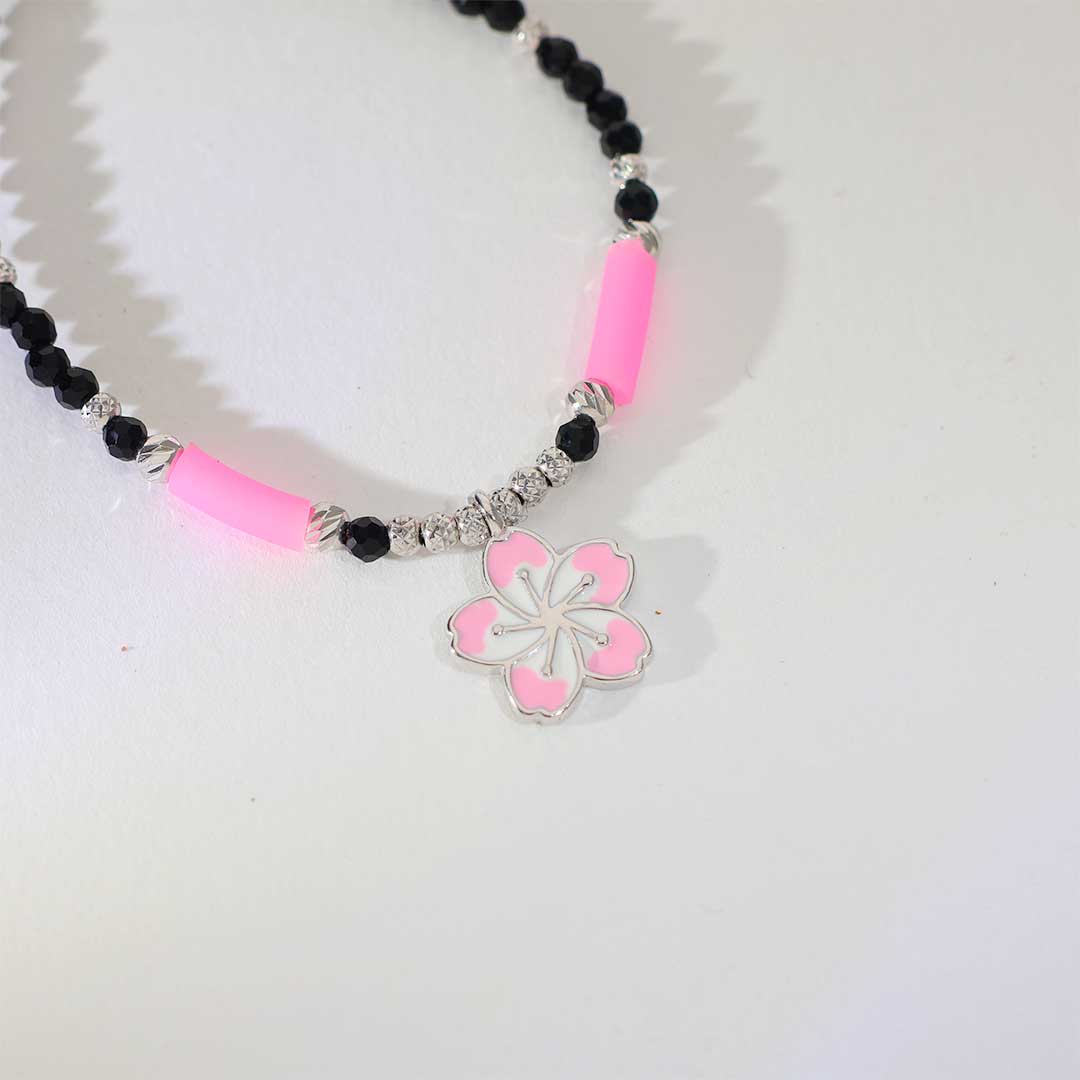 Pink Blossom Nazar Baby Bracelet - Image 4