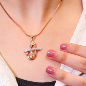 Ruby Glow Om God Pendant / Without Chain