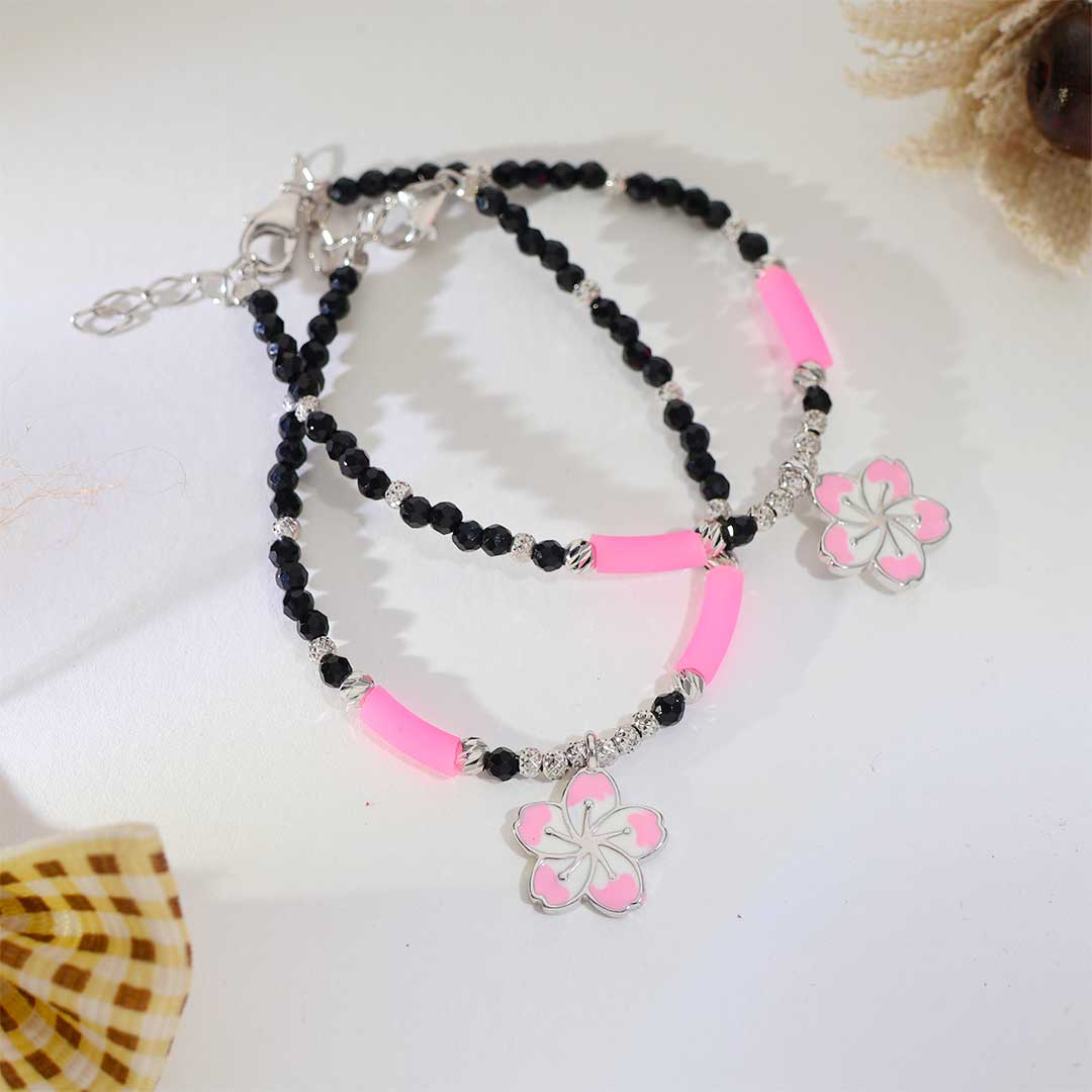 Pink Blossom Nazar Baby Bracelet - Image 6