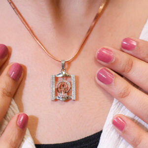 Trishul Temple Frame God Pendant / Without Chain