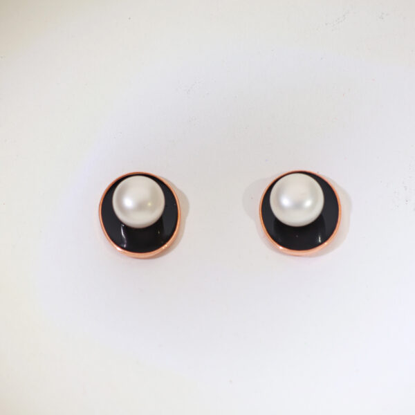 MidnightGlow Rosegold Earrings - Image 2