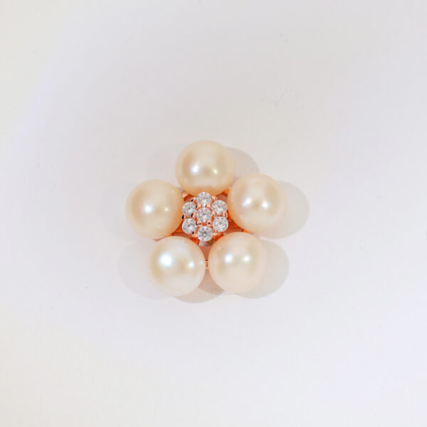 RoséBloom Cluster Rosegold Earrings - Image 3