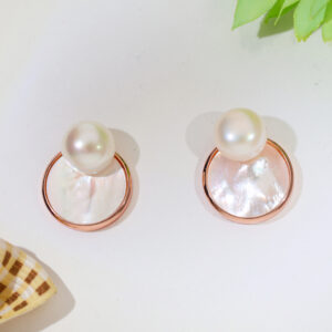 LunaShell Rosegold Earrings