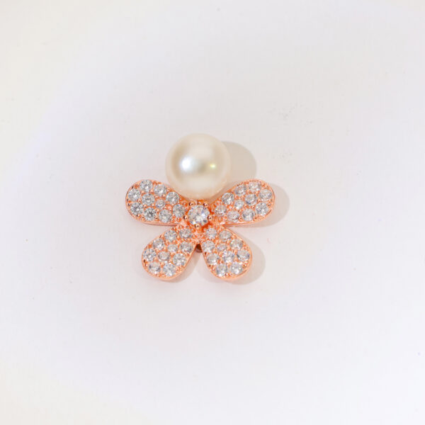 BloomDrape Rosé Rosegold Earrings - Image 3