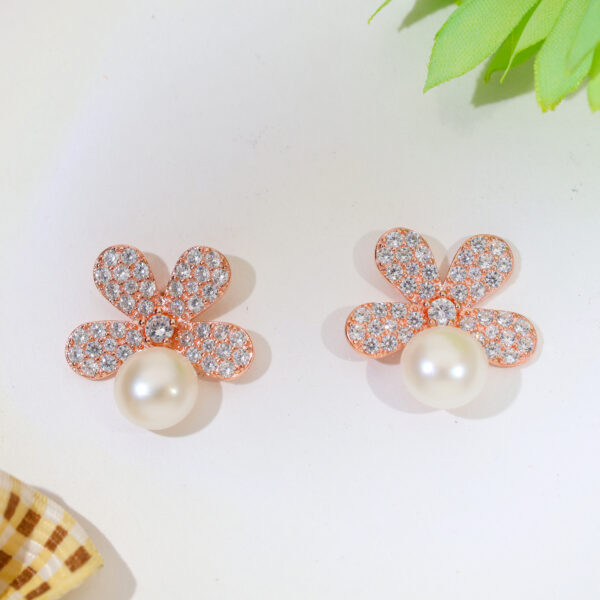 BloomDrape Rosé Rosegold Earrings