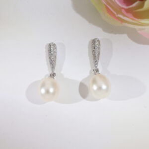 EleganceDrop Silver Earrings