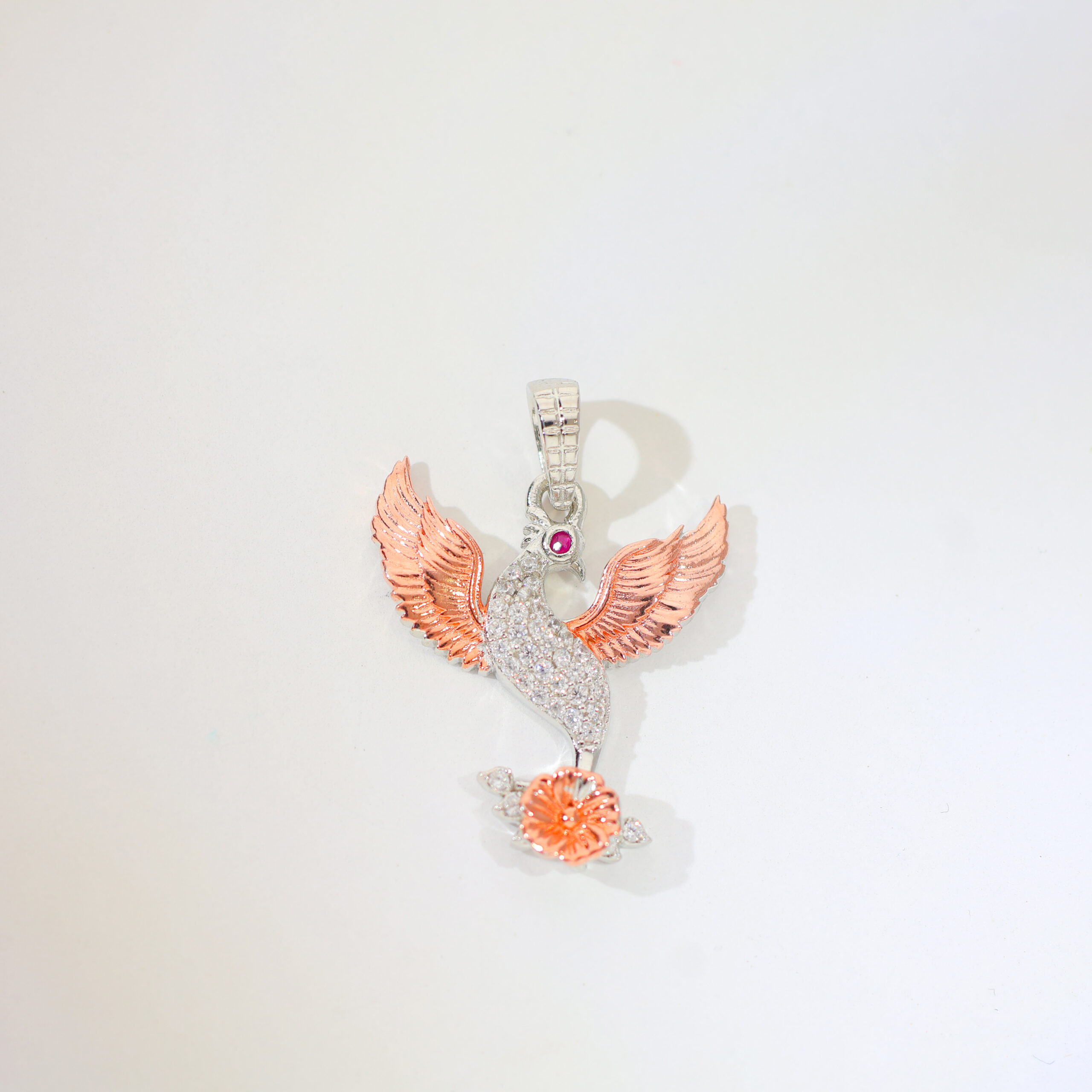 Rising Phoenix Unisex Pendant / Without Chain - Image 4