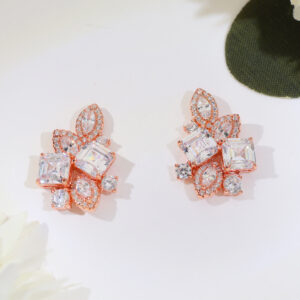 CrystalBloom Rosegold Earrings