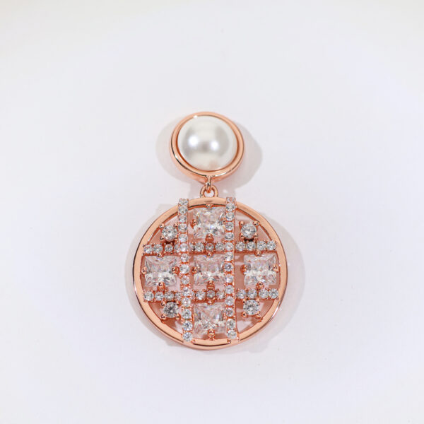 CharmDot Rosegold Earrings - Image 3