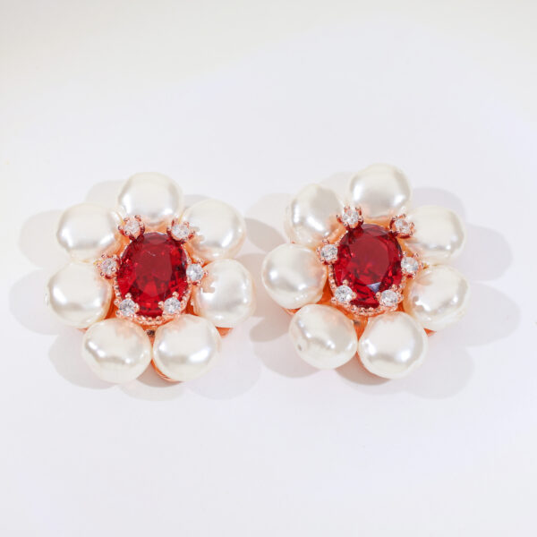 RubyBloom Rosegold Earrings - Image 2