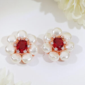 RubyBloom Rosegold Earrings