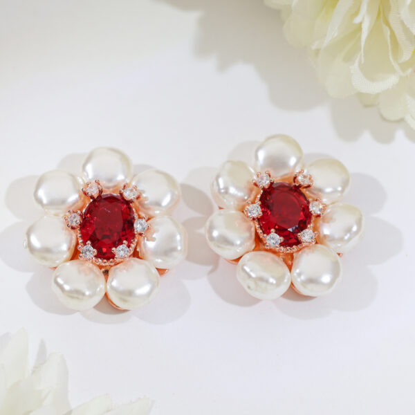 RubyBloom Rosegold Earrings