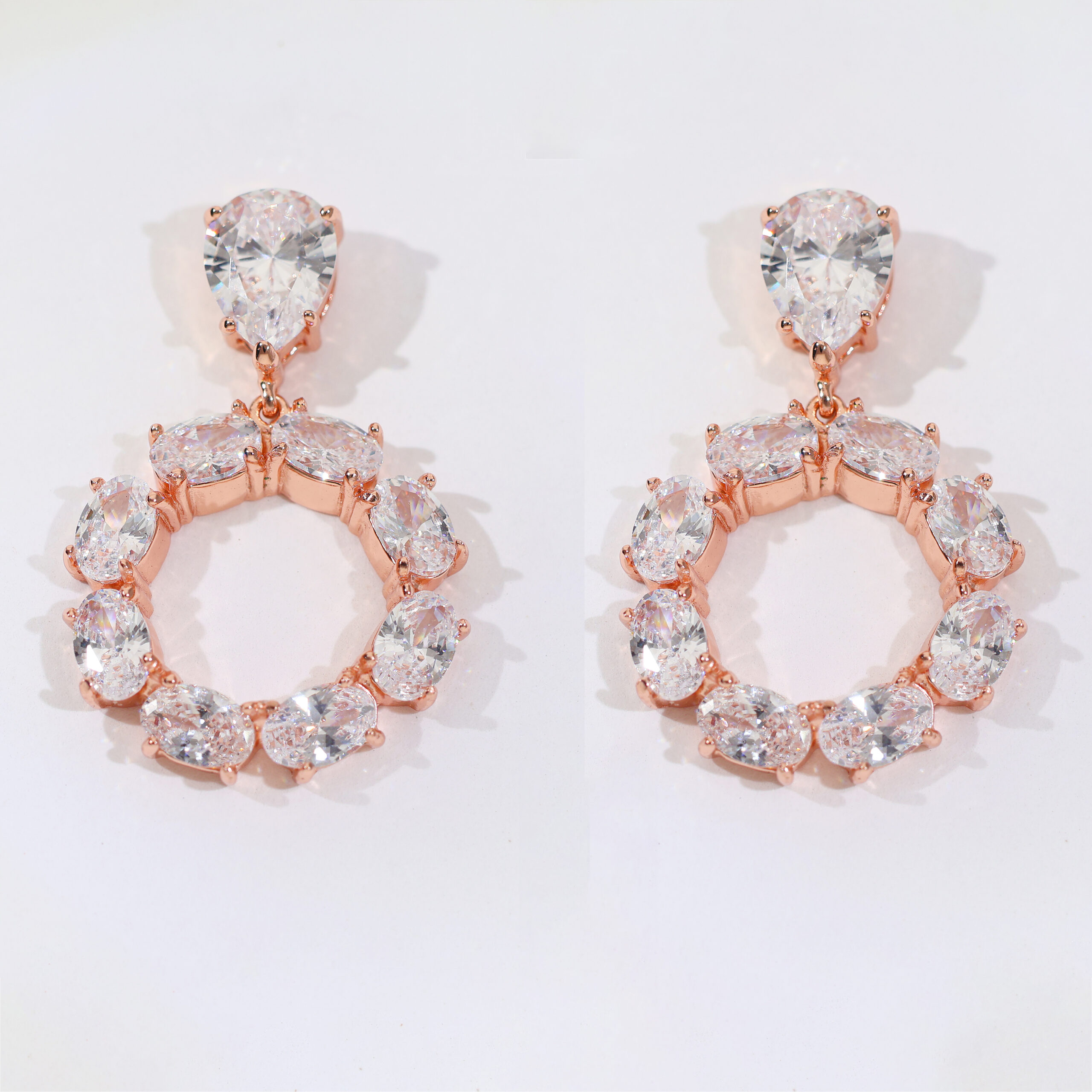 GloryGlow Rosegold Earrings - Image 2