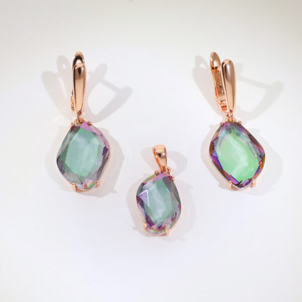 OpalEase Rosegold Necklace Set/ Without Chain - Image 6
