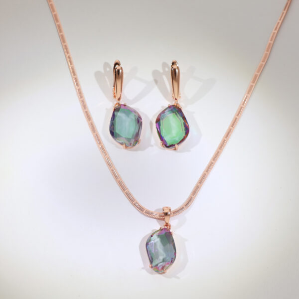OpalEase Rosegold Necklace Set/ Without Chain - Image 5