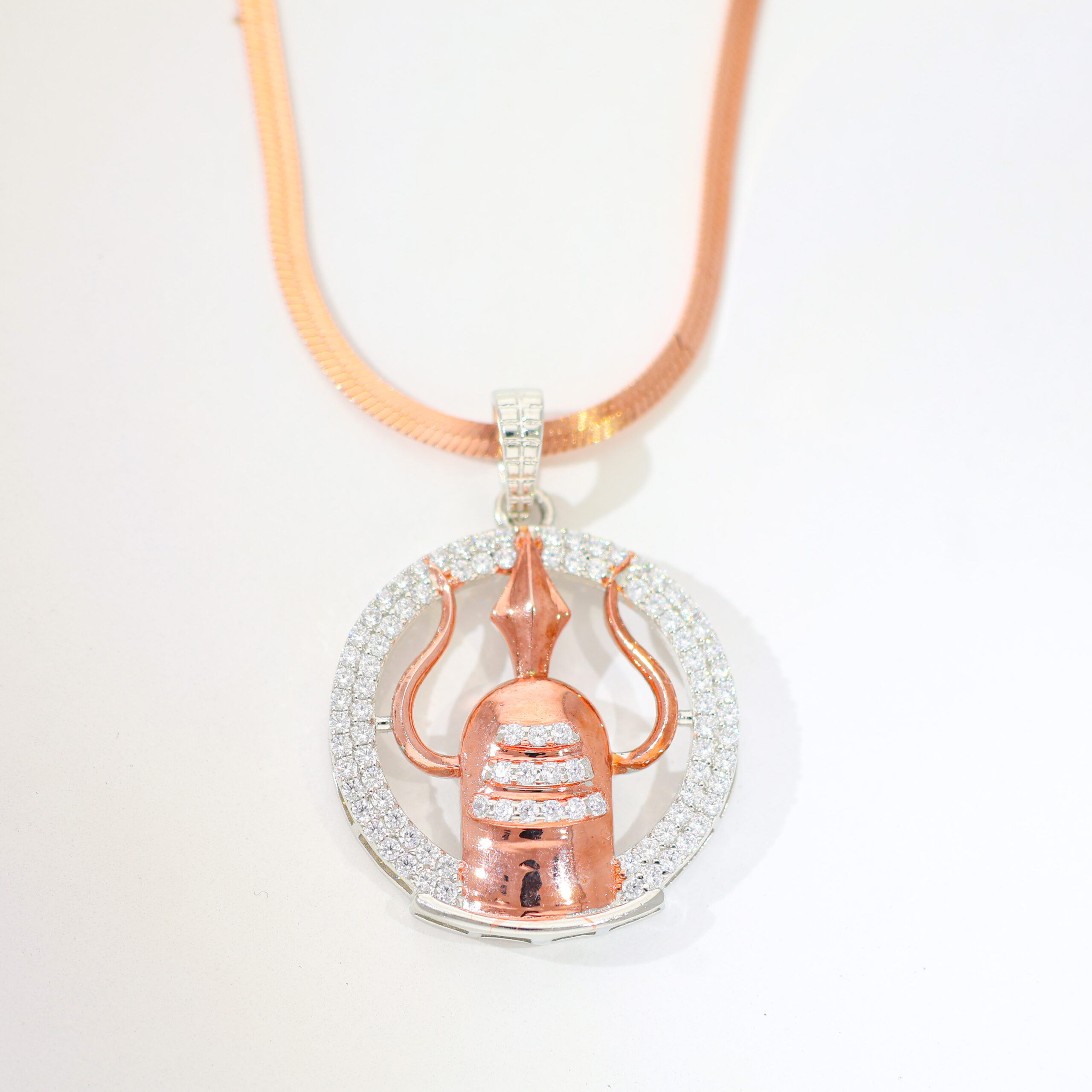 Shivling Trishul Halo God Pendant / Without Chain - Image 3