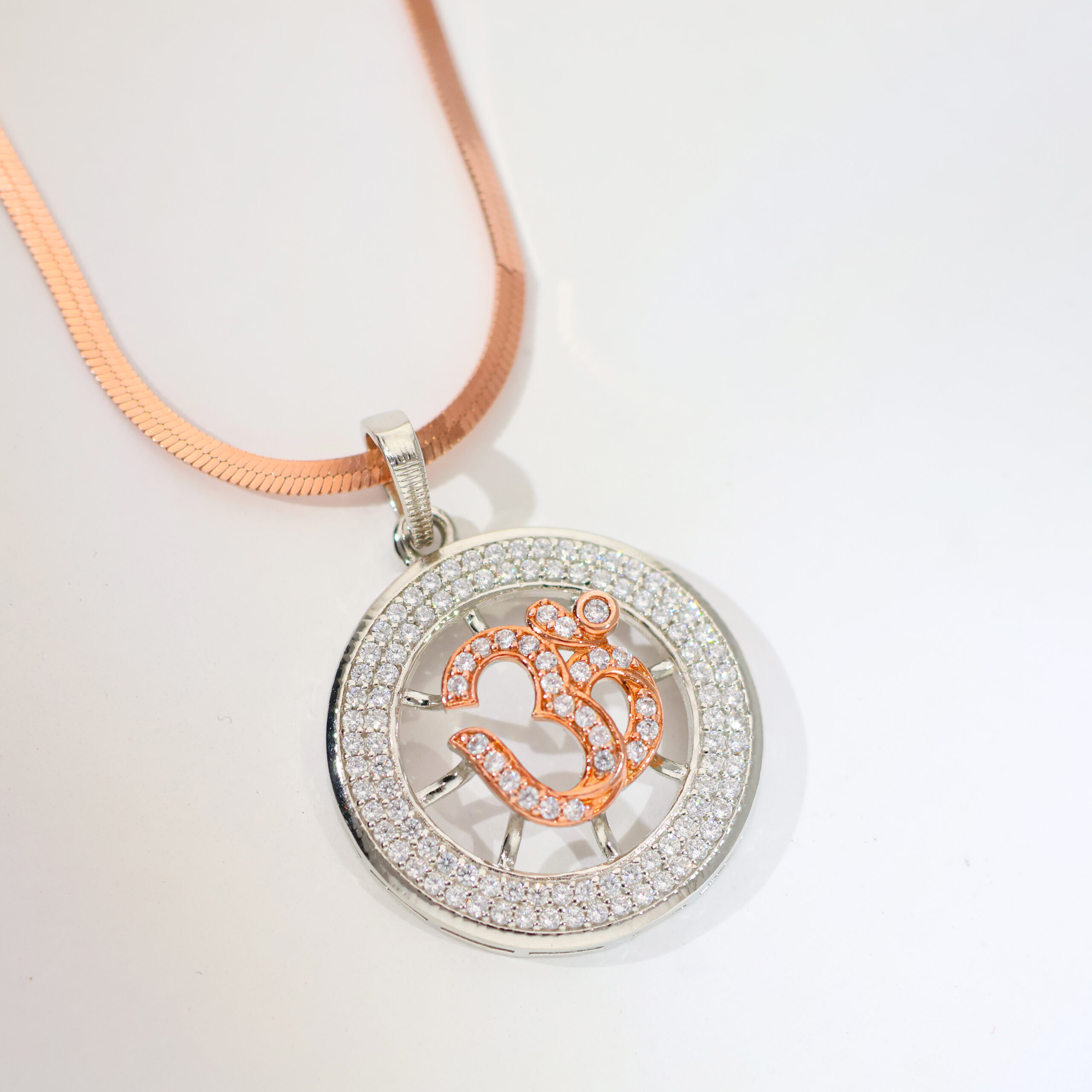 Divine Om Circle God Pendant / Without Chain - Image 2