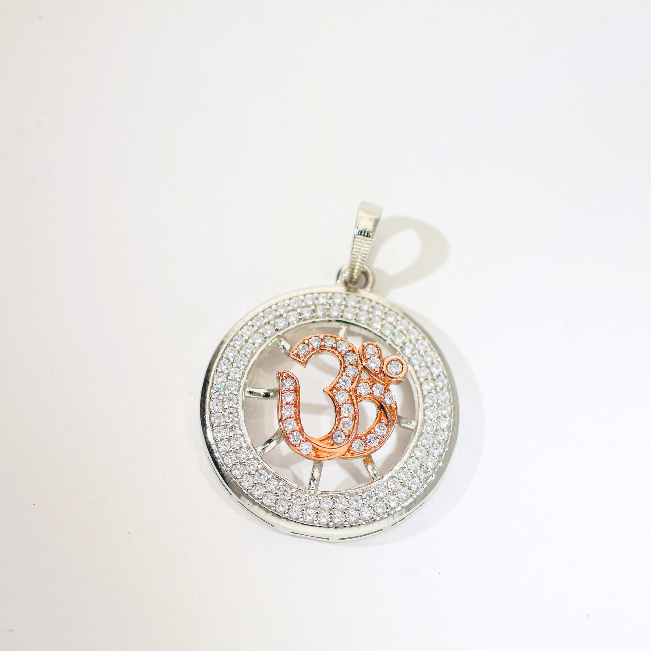 Divine Om Circle God Pendant / Without Chain - Image 4