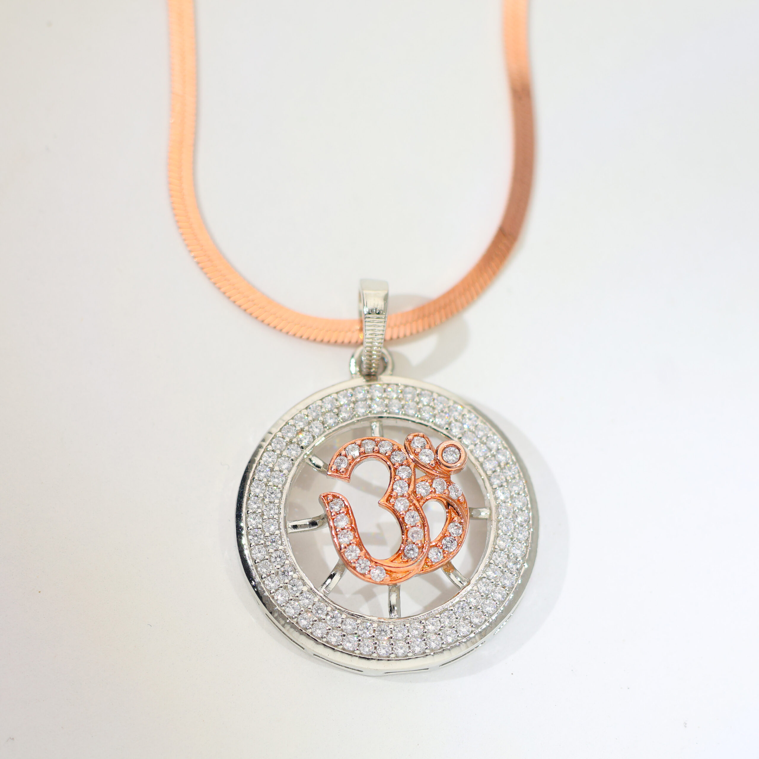 Divine Om Circle God Pendant / Without Chain - Image 3