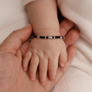 Silver Shine Nazar Baby Bracelet
