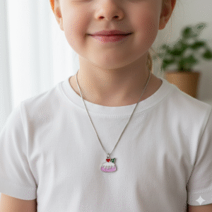 Birthday Treat Baby Pandent/ With Chain