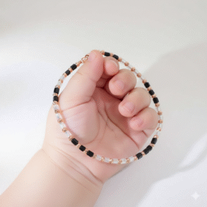 Classic Black Bead Baby Bracelet