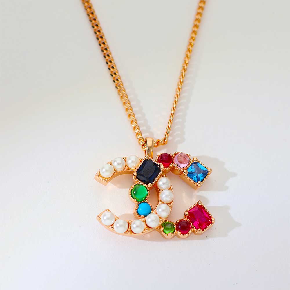 Color Pop Pearl Link Rosegold pendants - Image 5