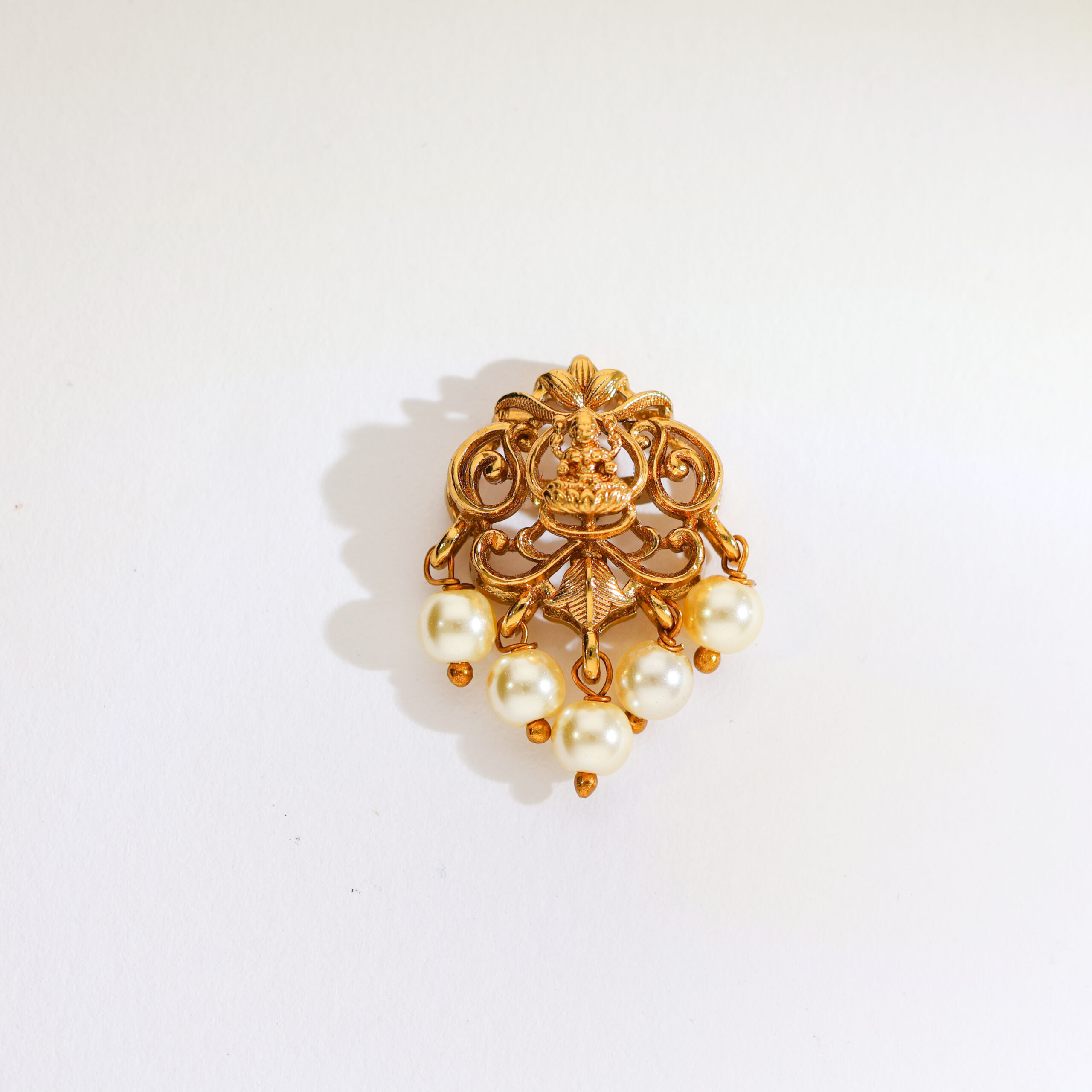 Classic Double-Line Pearl Mangalsutra Set - Image 5