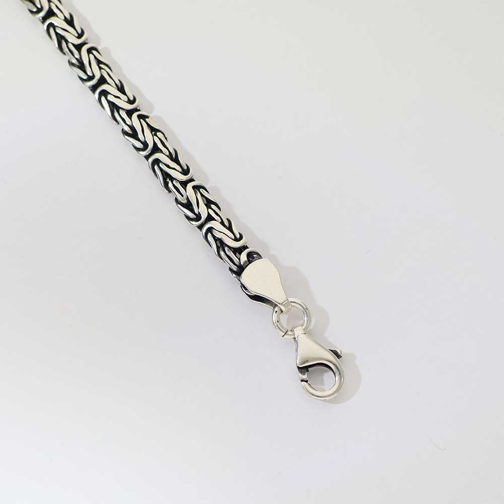 Black Stone Bar Gents Bracelet - Image 5