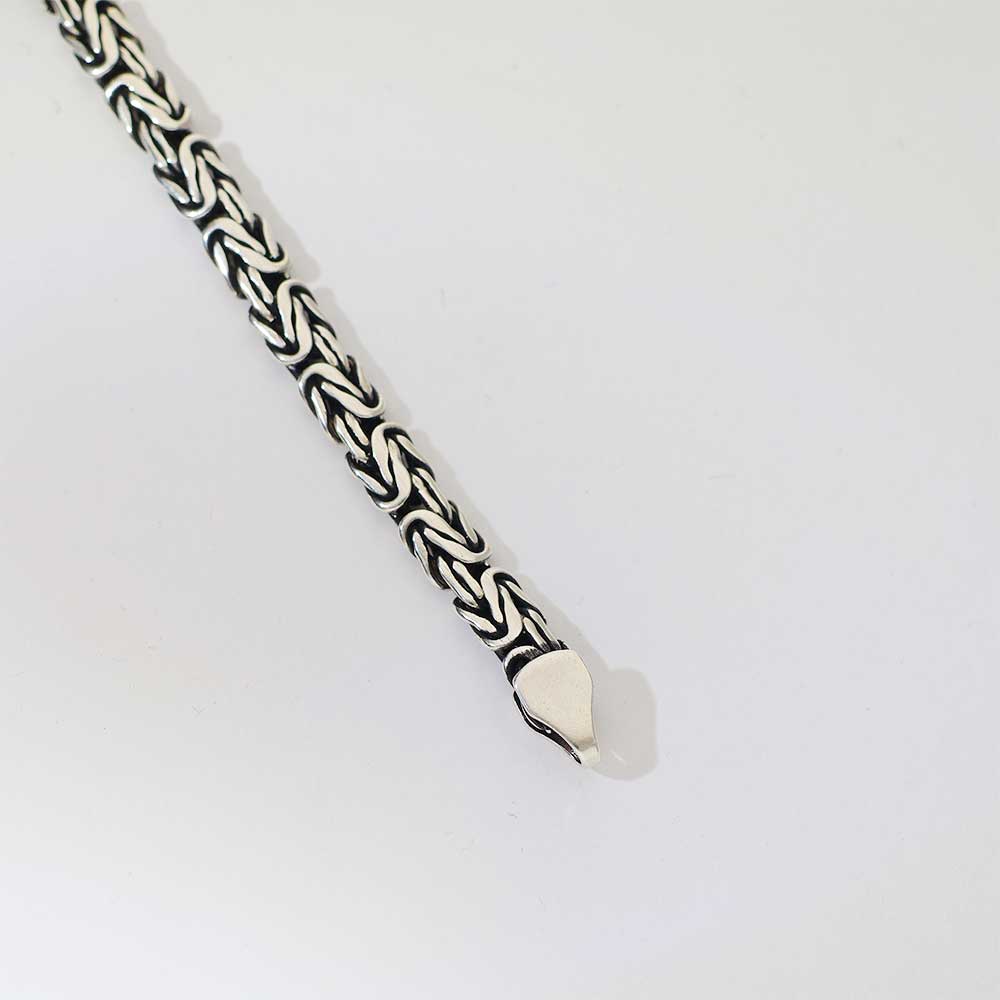 Black Stone Bar Gents Bracelet - Image 4