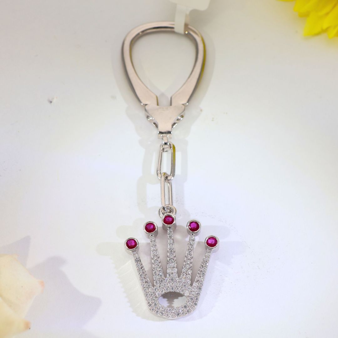 Ruby Crown Spark Key Chains