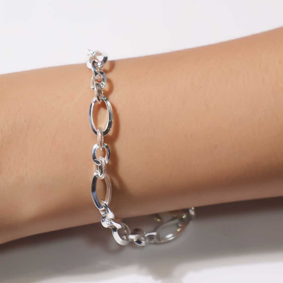 Shiny Duo Link Baby Bracelet