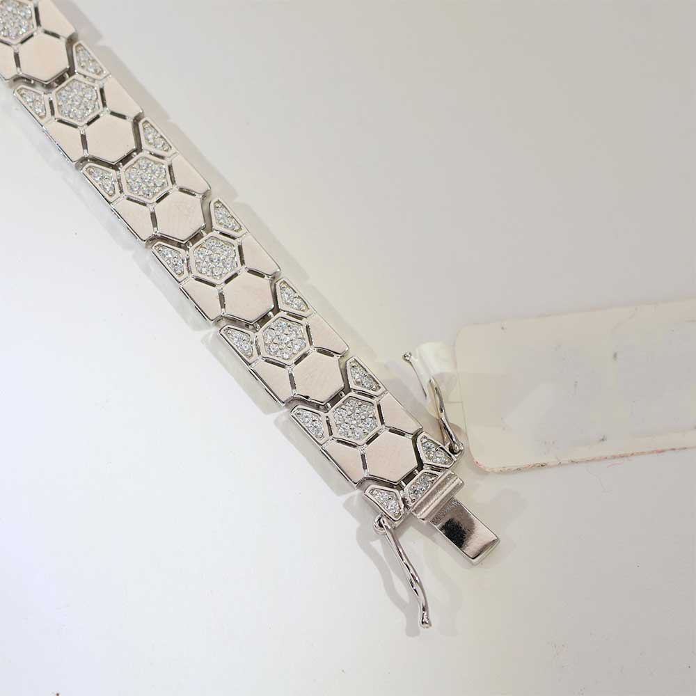 Ice Spark Hex gents bracelet - Image 4