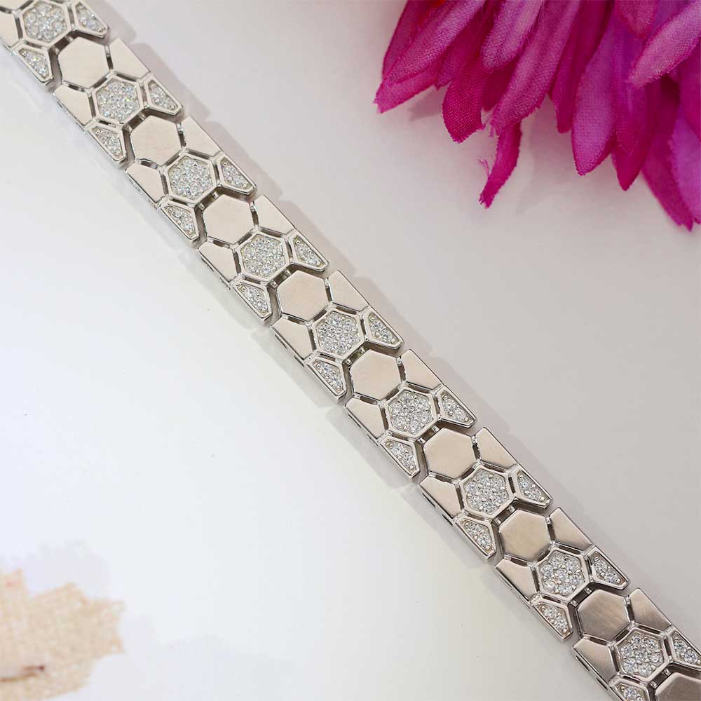 Ice Spark Hex gents bracelet - Image 5