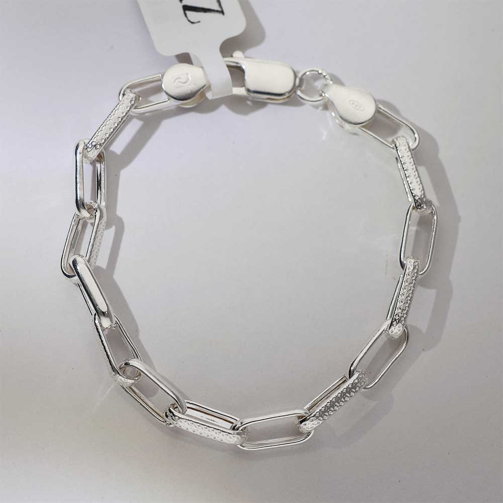 Smooth Oval Link Baby Bracelet - Image 2