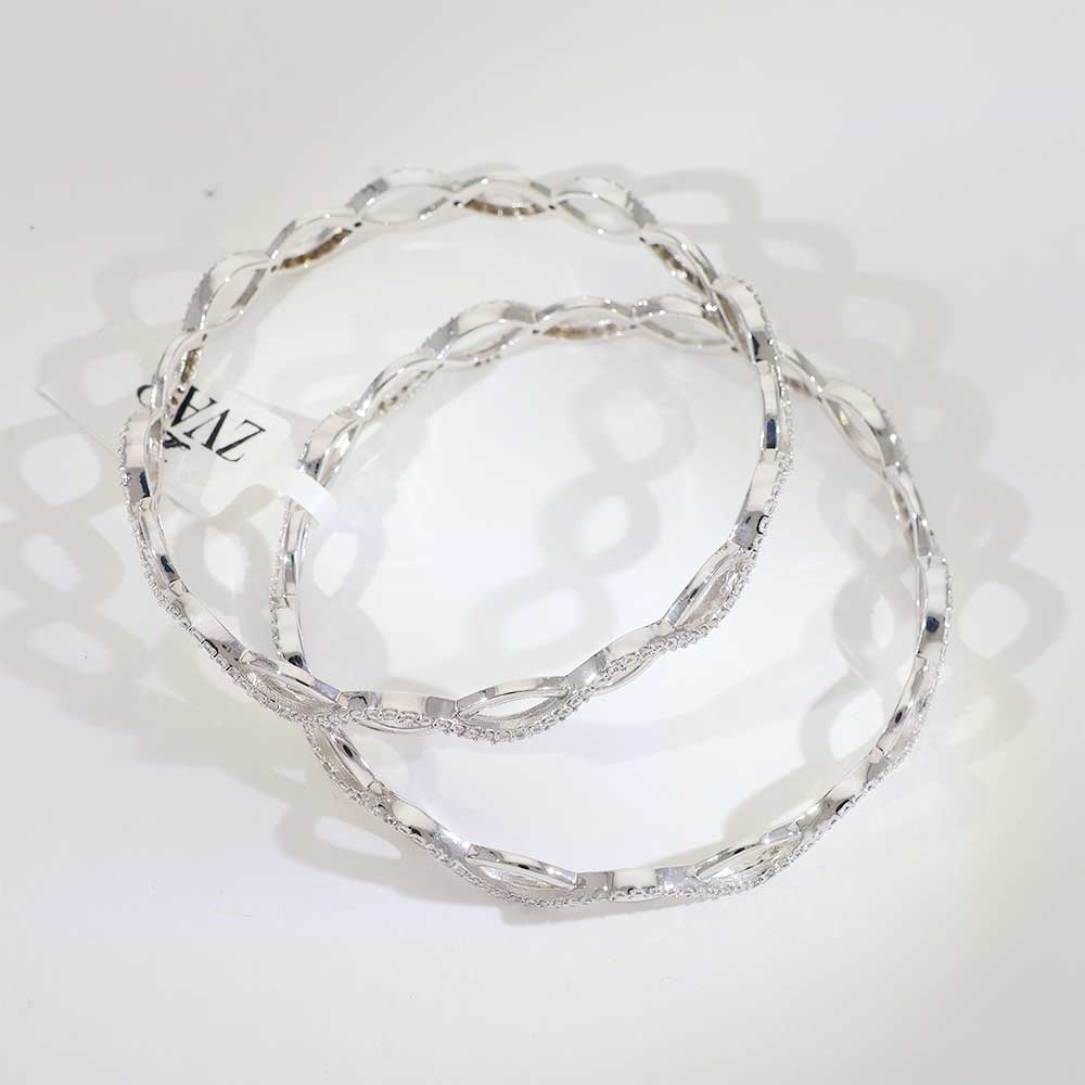 Infinity Glow Silver Bangles - Image 4
