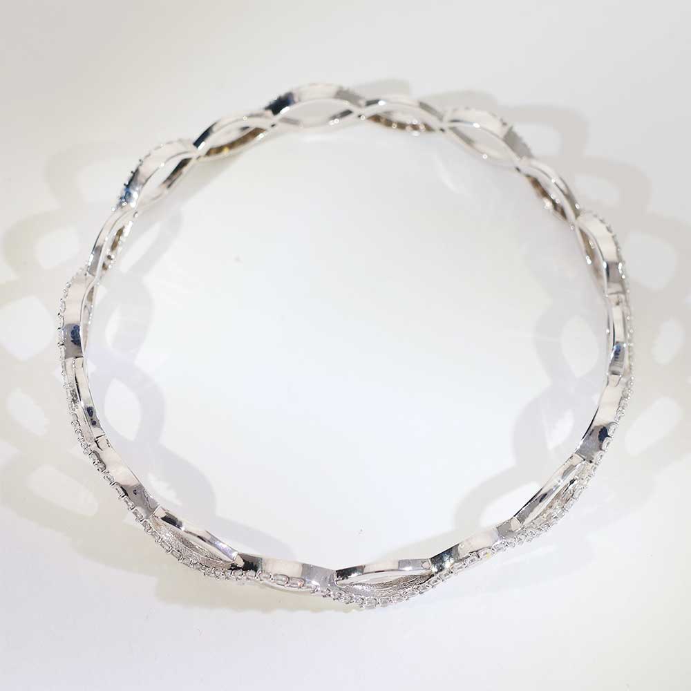 Infinity Glow Silver Bangles - Image 5