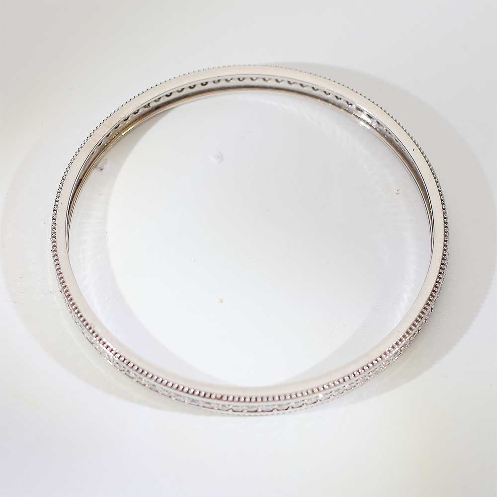 Milgrain Glow Silver Bangles - Image 5