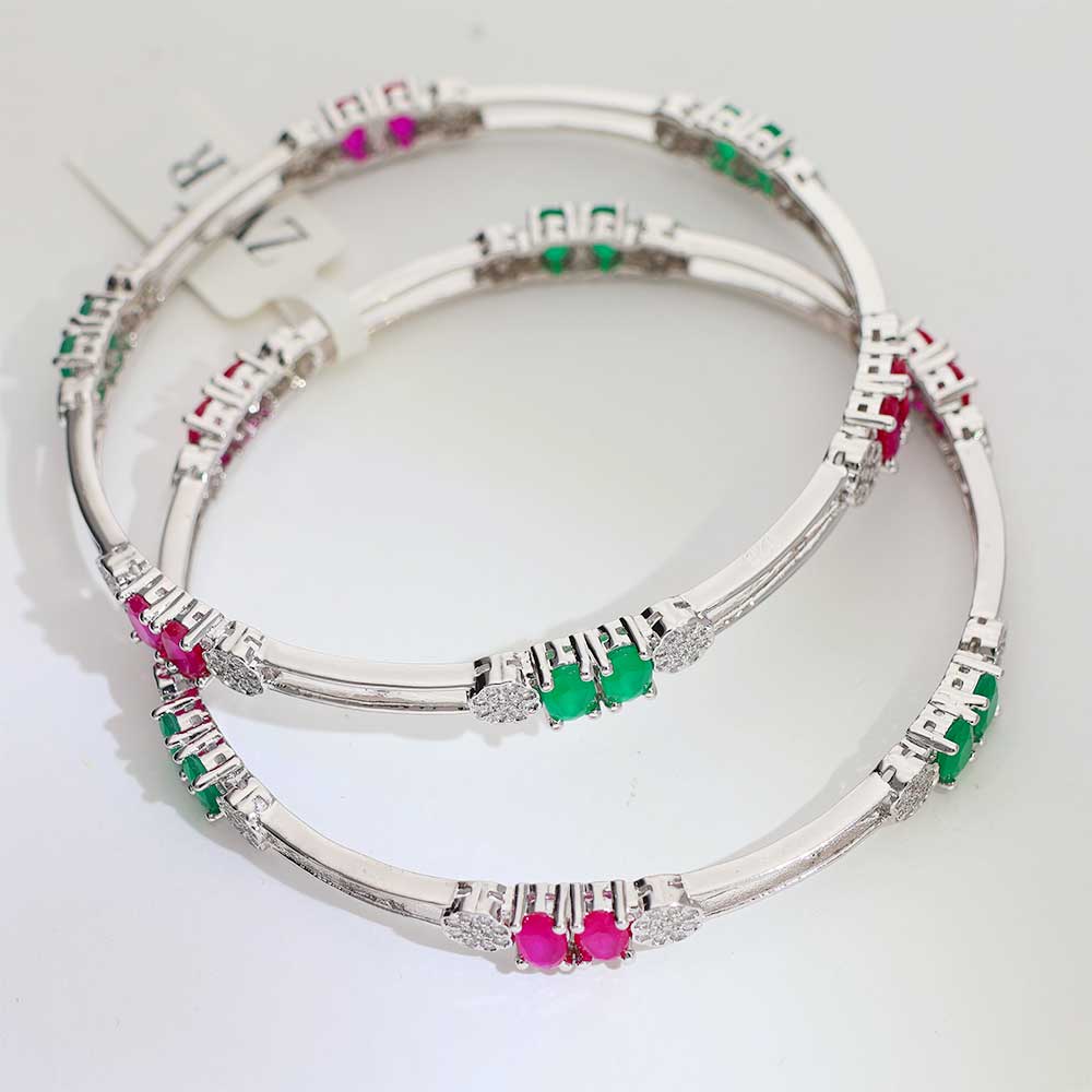 Ruby Emerald Duo bangles - Image 2