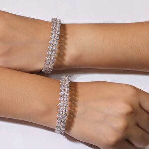 Double Row Sparkle Bangles