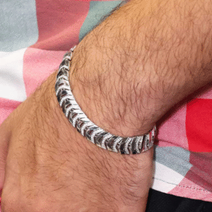 V-Track Silver gents bracelet