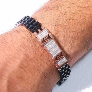 Majestic Grid gents bracelet