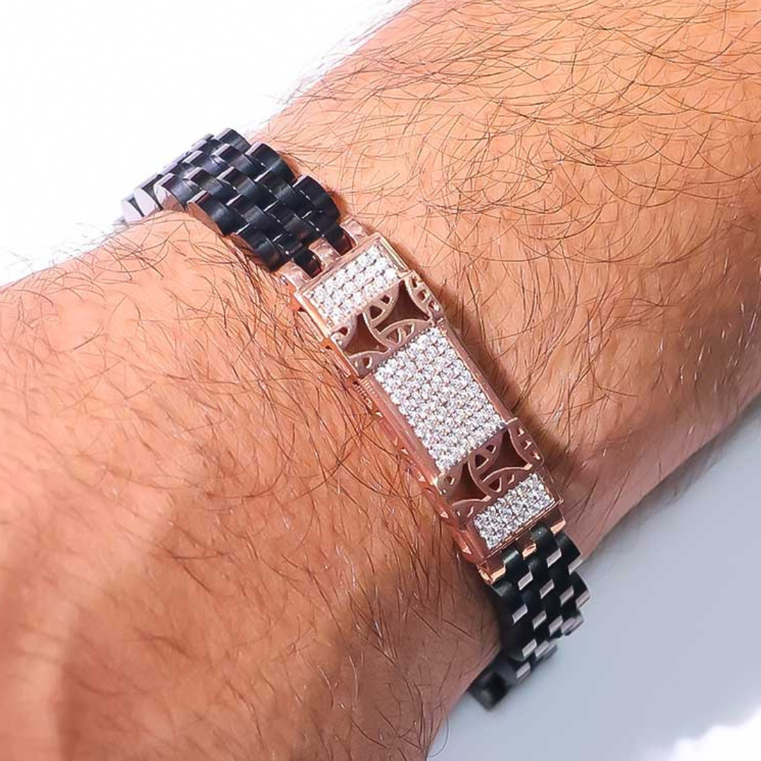 Majestic Grid gents bracelet