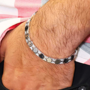 Silver Crown gents bracelet