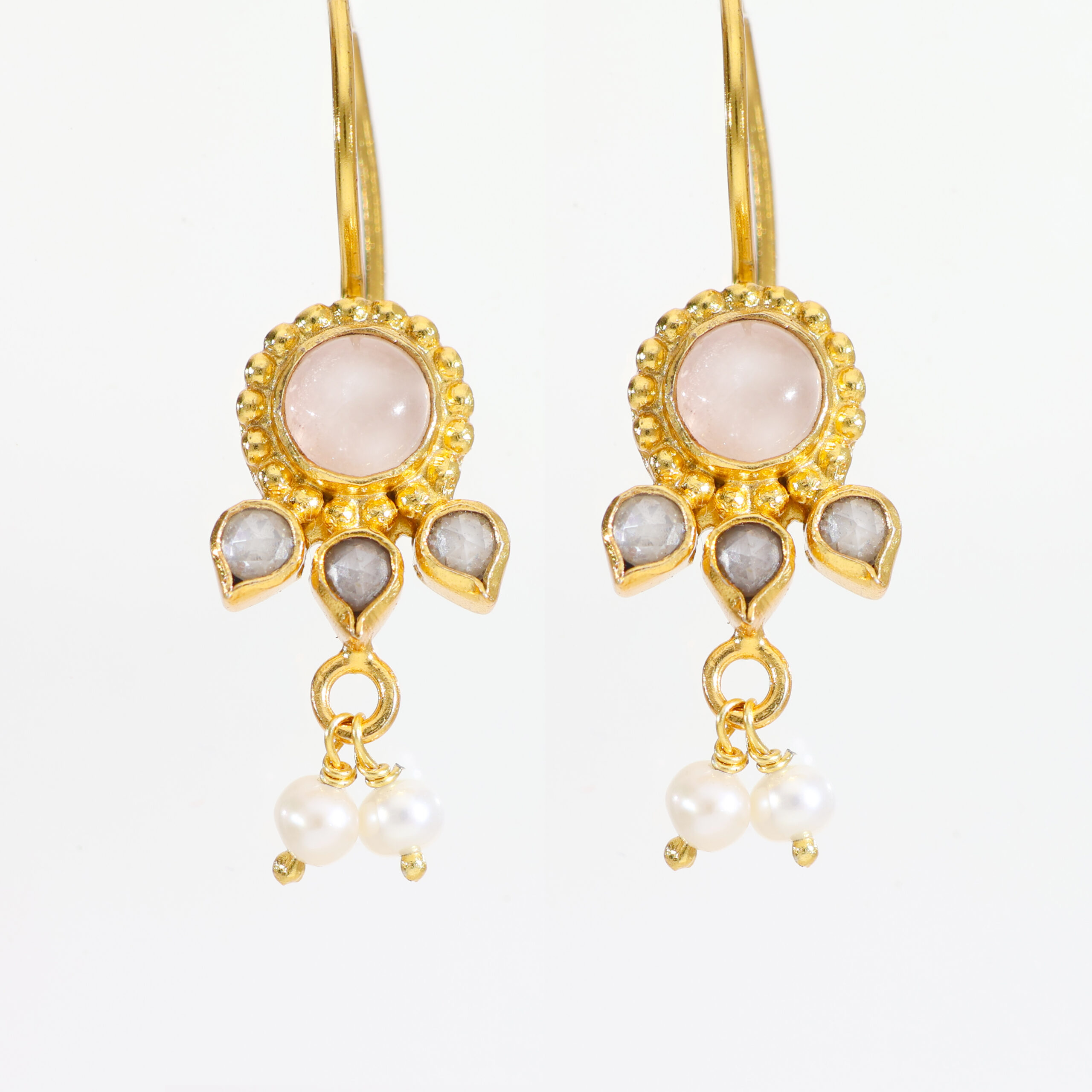 Sunehri Noor Kundan Earrings - Image 2