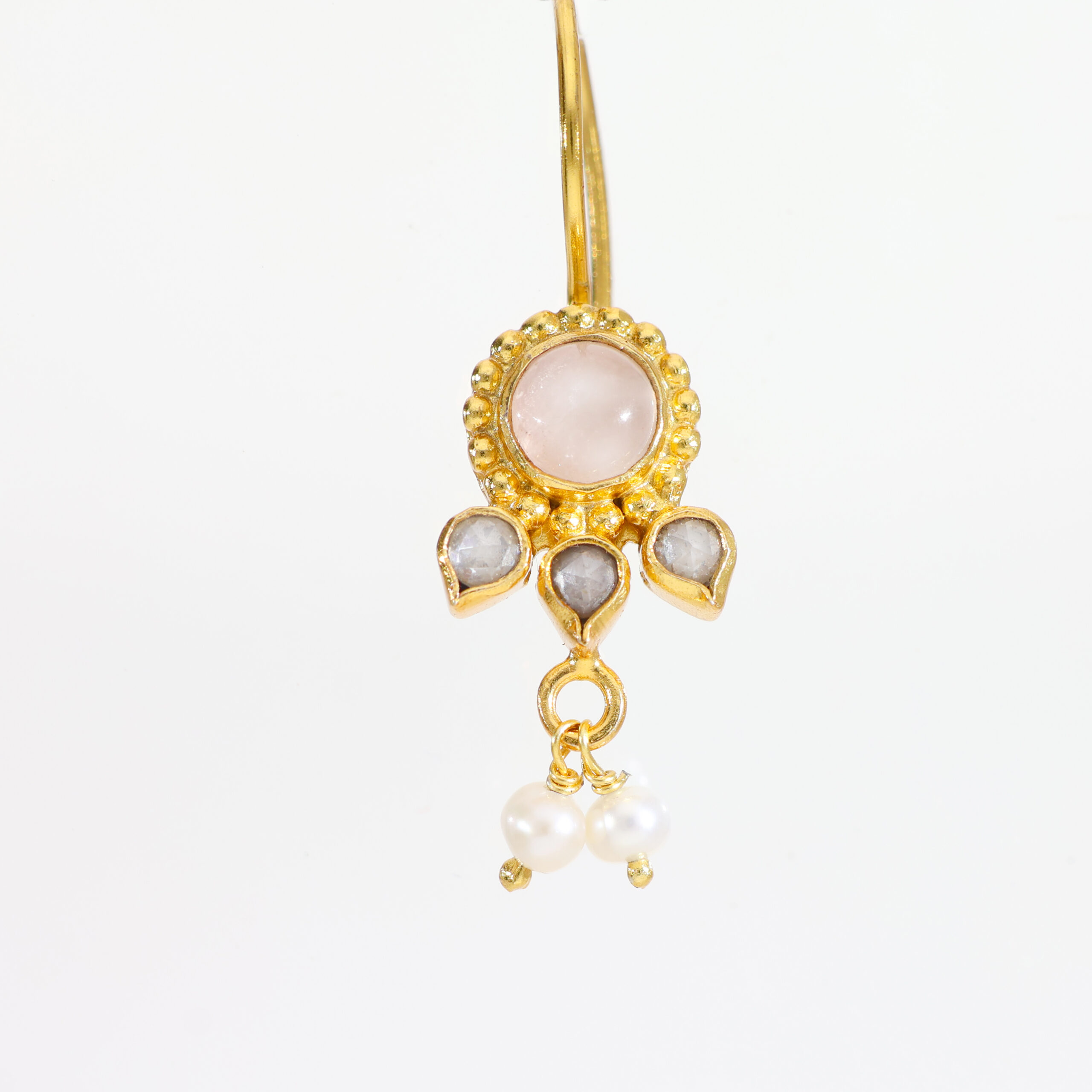 Sunehri Noor Kundan Earrings - Image 3