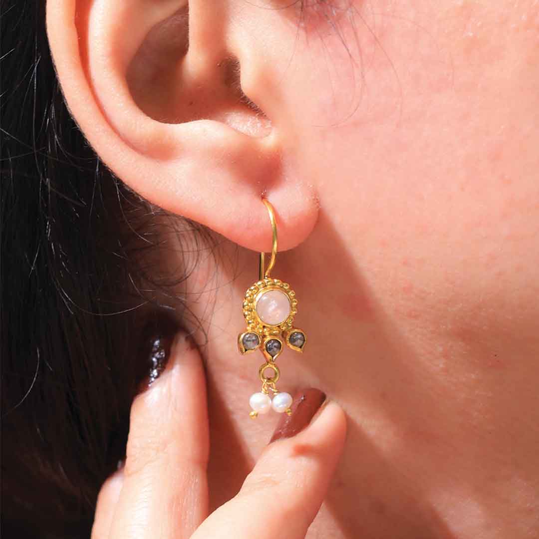 Sunehri Noor Kundan Earrings